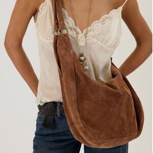 Free People Roma Suede Tote Bag